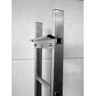 Aluminum pit ladder type D1, 1.80 m length EN 81-20